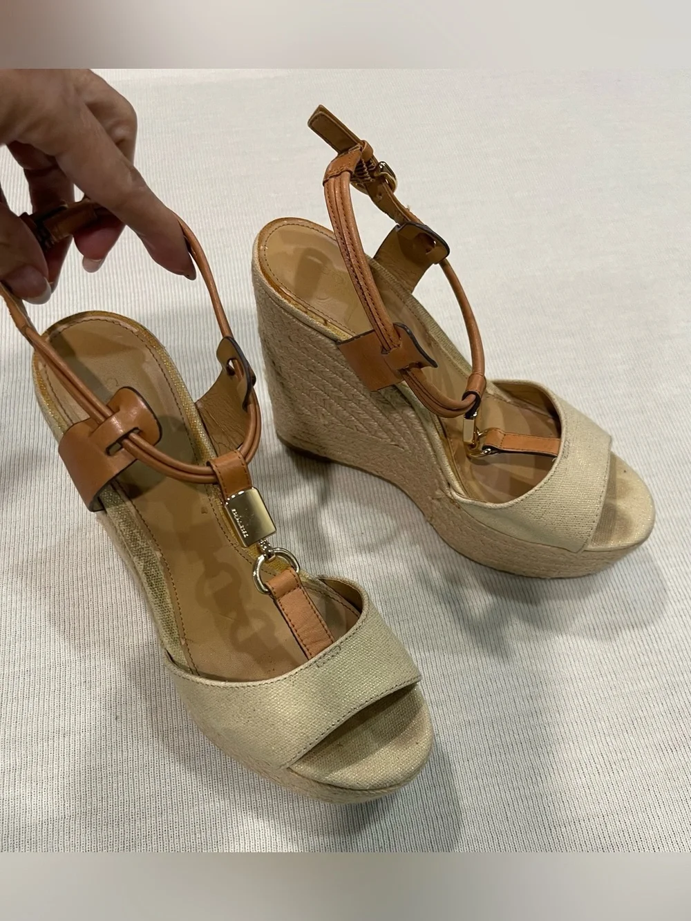 Coach Linden Wedge Sandal Women Size 5B